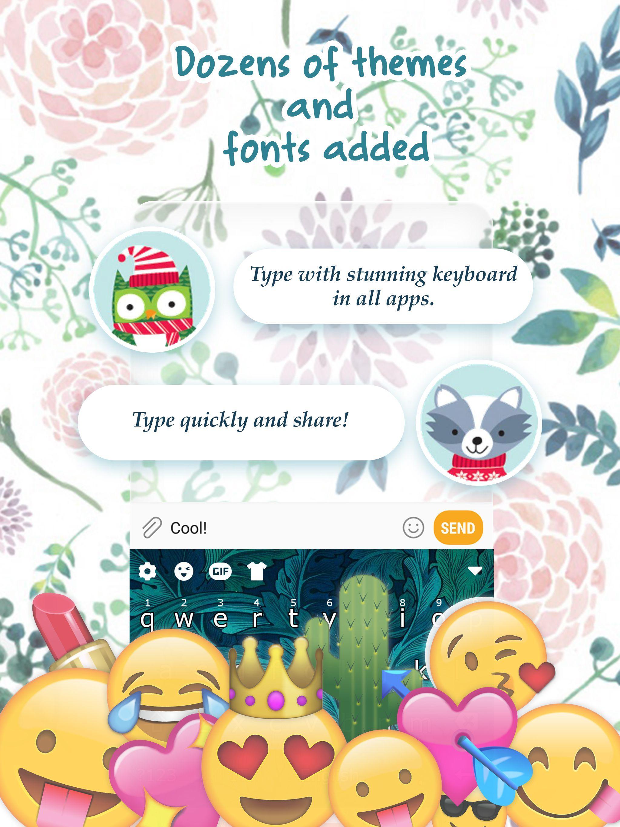 Tema Keyboard Emoji Tanaman Hijau For Android Apk Download