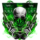 Cool Weed Ghost Gun Keyboard Theme ikona