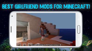 Girlfriend mod for Minecraft Affiche