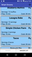 Smart Grocery and Recipe List پوسٹر