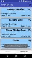 Smart Grocery and Recipe List اسکرین شاٹ 1