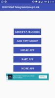 Unlimited Telegram Group link - Telegram Groups Plakat