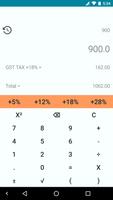 GST Calculator & Tax Rate Affiche