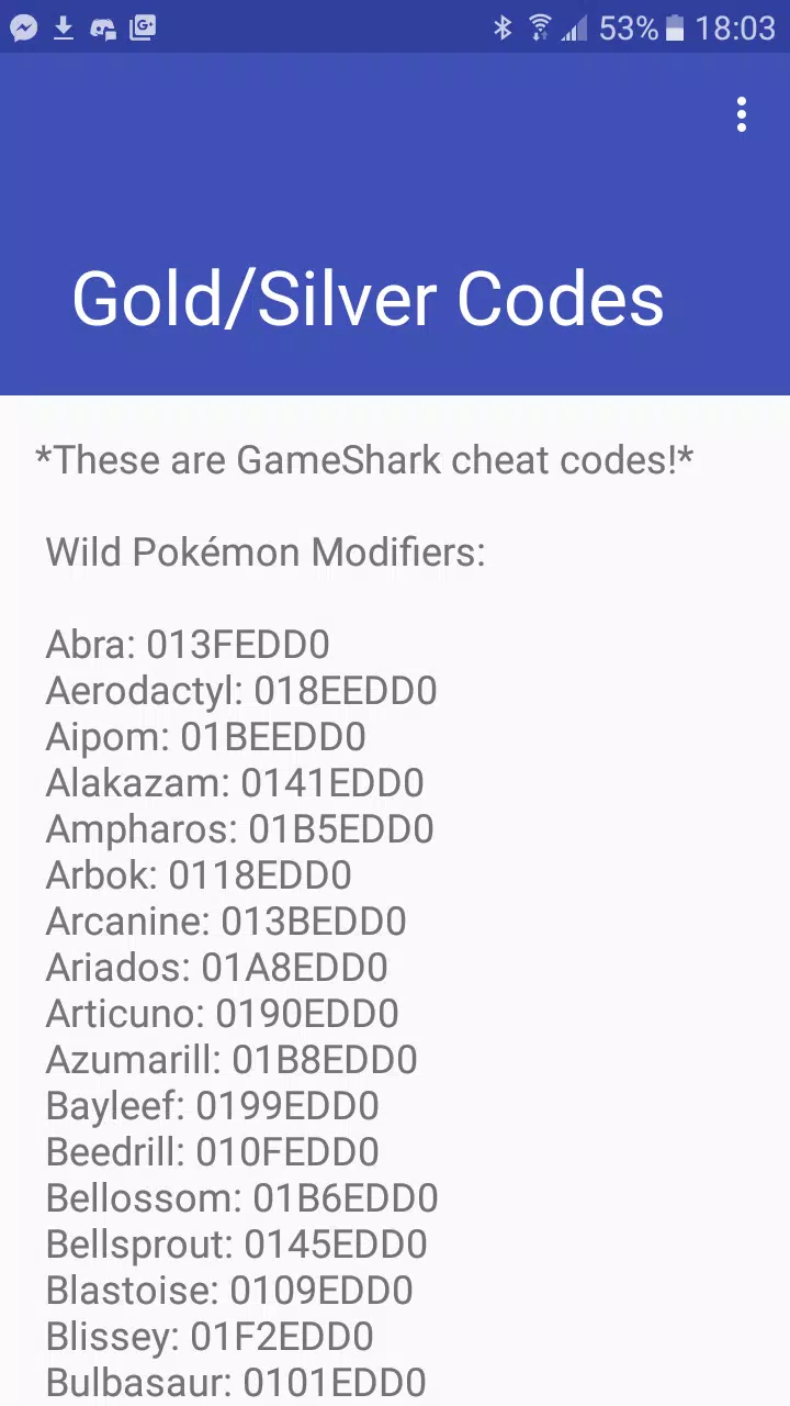 Pokemon Gold Cheats - Gameshark Codes For Game Boy Color