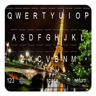 Night Eiffel Tower keyboard themes icône