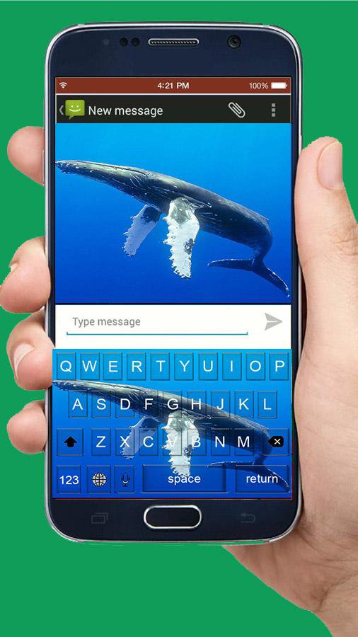 Blue Whale Ocean Keyboard Theme APK for Android Download