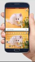 Cute Kitty Keyboard Theme تصوير الشاشة 1