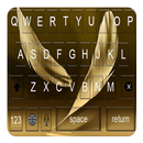 Golden Feather Keyboard Themes APK