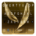 Golden Feather Keyboard Themes ikona