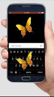 Golden Butterfly Keyboard Themes imagem de tela 1