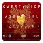 Gold Rose Heart Keyboard Theme ikon