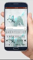 Ice Wolf keyboard themes capture d'écran 1