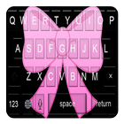 Black Pink Bow  Keyboard Themes 圖標