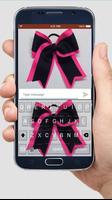 Black Pink Bow  Keyboard Themes plakat