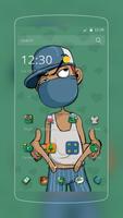 Poster Green Hip Hop Boy