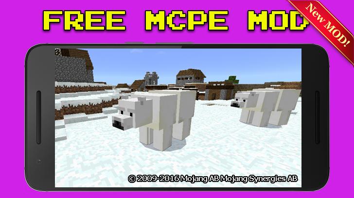 Polar Bears Free Minecraft Mod For Android Apk Download - polar mods roblox