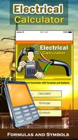 Electrical Calculator with Formulas and Symbols Cartaz