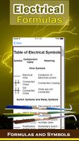 Electrical Calculator with Formulas and Symbols capture d'écran 3