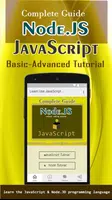 Learn Use JavaScript and Node. الملصق