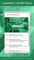 Learn for Microsoft Excel Spre imagem de tela 2