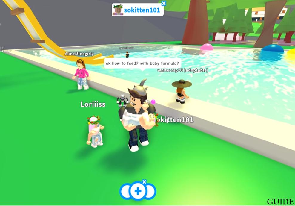 Playing Adopt Me On Roblox