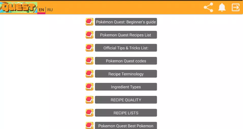 Pokemon Quest Recipes List & Guide
