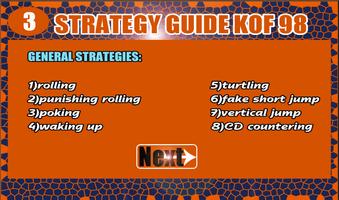 pro Guide for kof 98 97 strategies and new tips captura de pantalla 1