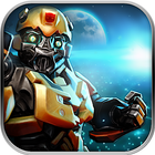 War robots, robot chicken Robot Shark war fighting ไอคอน