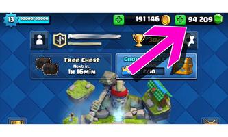 FREE Chest For Clash Royale الملصق