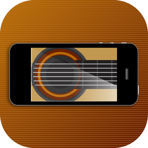 Gitarre auf Touch Screen Mobile zum Spielen