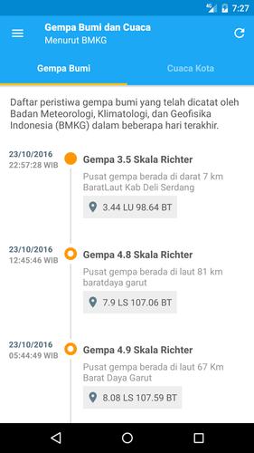 Cek Gempa Bumi Dan Cuaca Para Android Apk Baixar