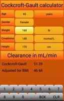 Cockcroft-Gault calculator تصوير الشاشة 1