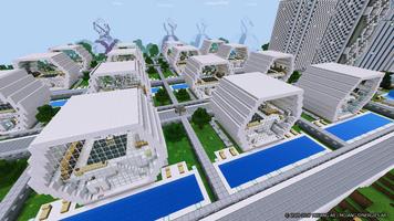 Futuretroplis City map for Minecraft اسکرین شاٹ 1