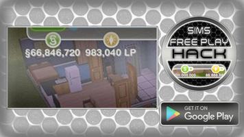 Hack For Sims Freeplay Cheats Joke App Prank الملصق