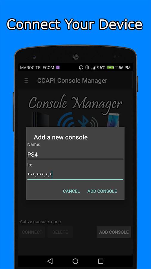 Descarga de APK de Console Manager CCAPI For Ps4 - Ps3 Free-2018 para  Android