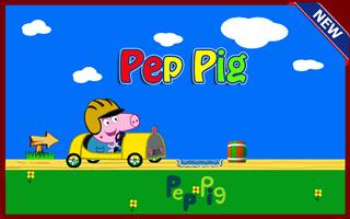 pepa pig car Plakat