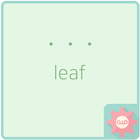 simple dot - leaf 카카오톡 테마 icono