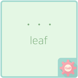 simple dot - leaf 카카오톡 테마 icône