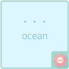 simple dot - ocean 카카오톡 테마 アイコン