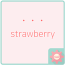 simple dot - strawberry 카카오톡 테마 APK