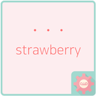 simple dot - strawberry 카카오톡 테마 آئیکن