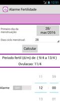 Alarme Fertilidade screenshot 1