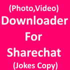Photo, video &jokes downloader for sharechat Zeichen