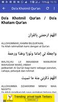 DOA KHATAM AL-QUR'AN plakat