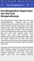 DOA UNTUK MENGABULKAN HAJAT screenshot 2