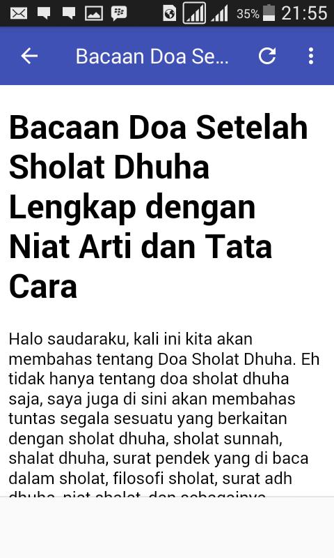 Doa Sholat Dhuha For Android Apk Download