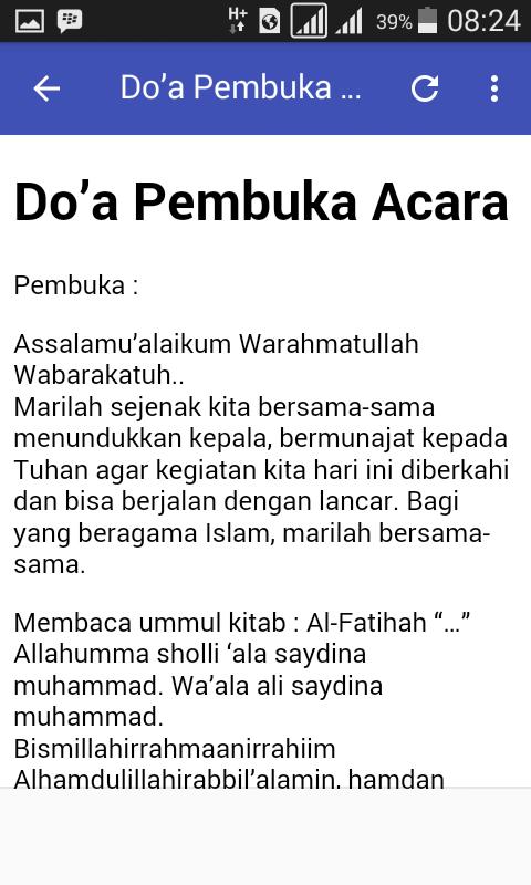 DOA PEMBUKA ACARA for Android APK Download