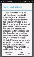Document Recycle Bin تصوير الشاشة 6