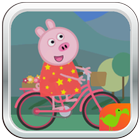 Pepu Pig Bicicleta Zeichen