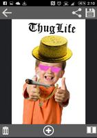 Thug life autocollant photo स्क्रीनशॉट 1